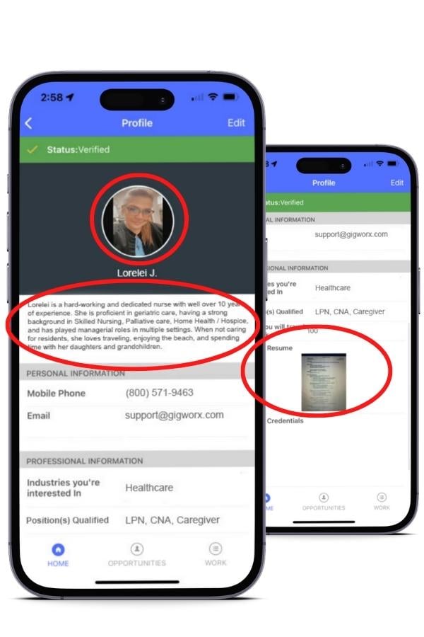 Healthcare Profile Example